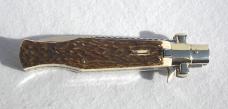 AGA CAMPOLIN "BLACK WIDOW" 11" BEAUTIFUL GENUINE STAG 5MM BLADE, FACTORY FILEWORK  MANIAGO ITALY
