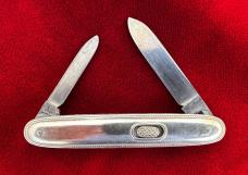 Flylock 3 3/8" Double Smooth Nickel Silver Beaded 