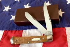 1997 Case xx Kinfolks Trapper w/ yellow/brown Handles NOS in replacement box