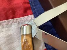 1997 Case xx Kinfolks Trapper w/ yellow/brown Handles NOS in replacement box