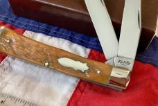 1997 Case xx Kinfolks Trapper w/ yellow/brown Handles NOS in replacement box