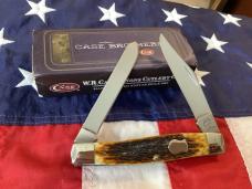 2006 Case xx 1st Prod Run Moose Knife w/ Great Antique Bone Handles mdl# 6275 NOS in Orig Tin