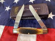 2006 Case xx 1st Prod Run Moose Knife w/ Great Antique Bone Handles mdl# 6275 NOS in Orig Tin