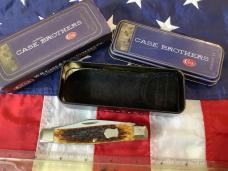 2006 Case xx 1st Prod Run Moose Knife w/ Great Antique Bone Handles mdl# 6275 NOS in Orig Tin