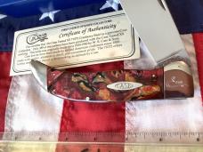 2006 Case xx Large Clasp Knife (56 of 389) w/ Great Cranberry Swirl Handles mdl# 71072 -NOS