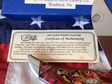 2006 Case xx Large Clasp Knife (56 of 389) w/ Great Cranberry Swirl Handles mdl# 71072 -NOS
