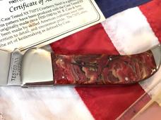 2006 Case xx Large Clasp Knife (56 of 389) w/ Great Cranberry Swirl Handles mdl# 71072 -NOS