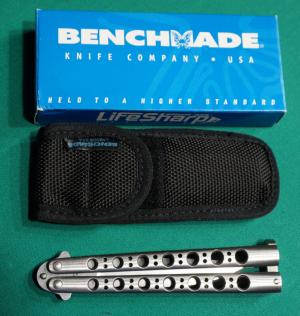 VINTAGE BENCHMADE 42S BALI-SONG TITANIUM NEW WBOX