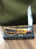 Case Amber Bone Peach Seed Jig Axe Handle 