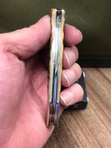 Case Amber Bone Peach Seed Jig Axe Handle 