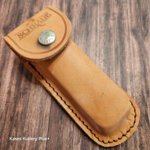 Schrade Knives 5quot Leather Replacemant Sheath WRetaining Flap Belt Loop