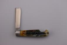 Rough Ryder Reserve Cinnimon Bone Stag One Arm Razor Folding Knife RRR001CB