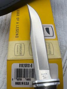 Buck USA 0102GRS1-B Woodsman Pro Fixed Blade With Sheath New In Box