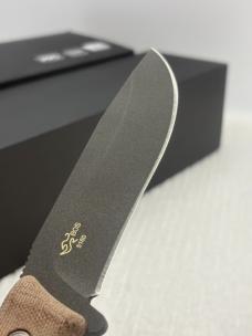 Buck USA Compadre Fixed Blade 0104BRS1-B Camp / Hunting Knife w Sheath