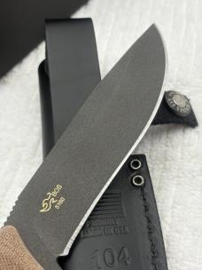 Buck USA Compadre Fixed Blade 0104BRS1-B Camp / Hunting Knife w Sheath