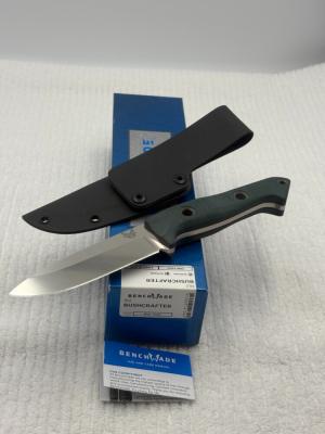 Benchmade Bushcrafter 162 Fixed Blade Sheath Knife New In Box Made In USA