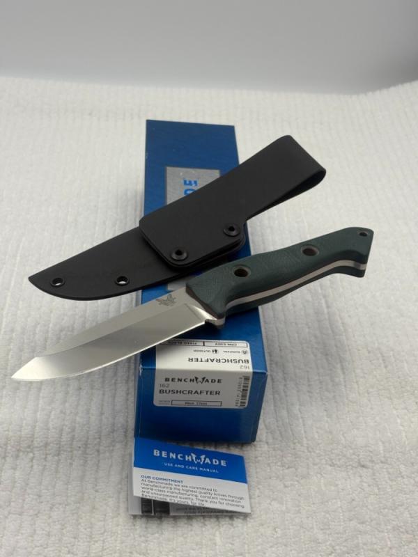 Benchmade Bushcrafter 162 Fixed Blade Sheath Knife New In Box Made In USA Benchmade Bushcrafter 162 Fixed Blade Sheath Knife New In Box Made In USA