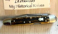 LOCK BACK STAG WHITTLER  FIGHTING ROOSTER INTERNATIONAL FOUNDERS