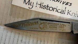 LOCK BACK STAG WHITTLER ROOSTER INTERNATIONAL FOUNDERS