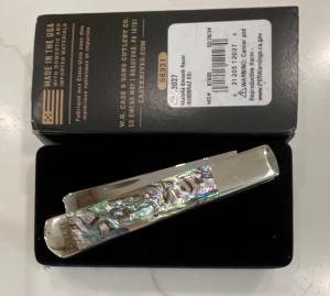 Case 2024 Abalone Razor in original velvet box