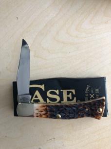 Case Amber Bone Peach Seed Jig Axe Handle 
