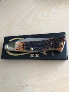 Case Amber Bone Peach Seed Jig Axe Handle 