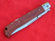 New 11" Italian Roma style Swinguard Switchblade knife Wood handles