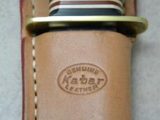 Kabar 1207 USA Stacked Leather Fixed Blade Sheath Knife