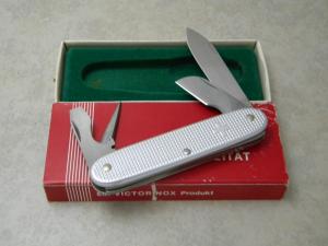 Victorinox Switzerland Silver ALOX Electricians Knife - NIB 
