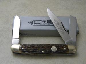 Boker Tree Brand Solingen Germany Bone 8573 Stockman Knife NIB