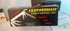 VINTAGE, OLD, RARE USA Leatherman Multi Tool W/ Sheath In Original Box w/Papers