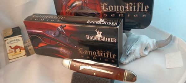 DISCONTINUED Rough Rider Long Rifle Muskrat (Model RR548)"Long Rifle" etch c2007