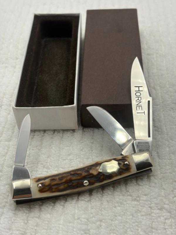 Simmons Hardware Co Made In Germany Hornet 3 Blade Stockman Pocket Knife