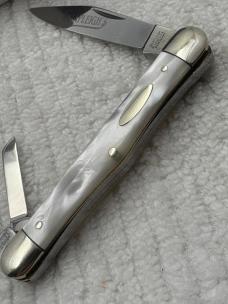 Shapleighs St Louis USA Made In Germany 3 Blade Pearl Whittler Pocket Knife