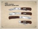 2026 AAPK Club Knife – GEC 2-Blade Trapper #728226 - 3.875" Closed - Mahogany Jigged Bone Covers