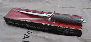 Gil Hibben Silver Shadow Dagger 12 12quot OAL 7 12quot Blade 420c Stainless Wire Wrapped Handle 