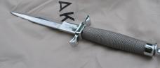Gil Hibben Silver Shadow Dagger 12 1/2" OAL 7 1/2" Blade 420c Stainless Wire Wrapped Handle 