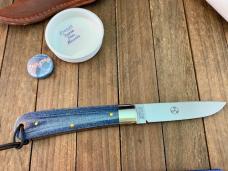 Great Eastern Cutlery Tidioute P74 Fixed Blade Denim Blue Micarta 2025