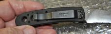 Benchmade USA Model 612 Crawford Design ATS34 Mint 3 7/8" Closed Half Serrated Easy Open Liner Lock