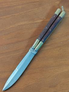 PHILIPPINES ORDINANCE BALI WITH OLD FILE BAYONET BLADE 23CM