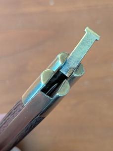 PHILIPPINES ORDINANCE BALI WITH OLD FILE BAYONET BLADE 23CM