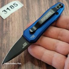 Kershaw 7500BLUBLK Launch 4 AUTO Folding Knife 1.9" CPM-154 Black DLC Blade, Blue Aluminum Handles