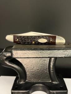 Beautiful Case Medium Jack Knife 62087 Jigged Brown Delrin - 1990s