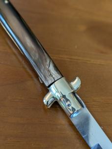 1950'S 33CM-13 INCH OVAL M. ITALY BRAZILIAN HORN 5 MM BAYONET PICKLOCK NICKEL SILVER EVERYTHING 