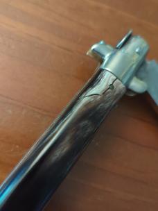 1950'S 33CM-13 INCH OVAL M. ITALY BRAZILIAN HORN 5 MM BAYONET PICKLOCK NICKEL SILVER EVERYTHING 