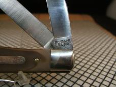 SCHRADE OLD TIMER 96OT BEARHEAD TRAPPER VINTAGE U.S.A. CARBON STEEL NEW POCKET KNIFE W/BOX & PAPERS