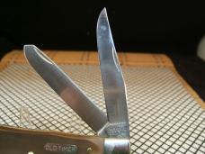 SCHRADE OLD TIMER 96OT BEARHEAD TRAPPER VINTAGE U.S.A. CARBON STEEL NEW POCKET KNIFE W/BOX & PAPERS