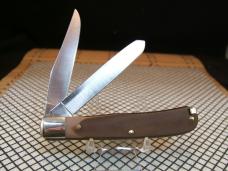SCHRADE OLD TIMER 96OT BEARHEAD TRAPPER VINTAGE U.S.A. CARBON STEEL NEW POCKET KNIFE W/BOX & PAPERS