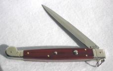 NEW AGA CAMPOLIN MINT 12" ITALIAN SICILIANO FIGHTING KNIFE EXOTIC COCOBOLO 4 MIL BLADE N/S BOLSTERS