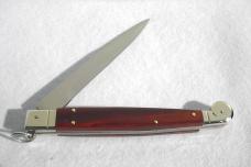 NEW AGA CAMPOLIN MINT 12" ITALIAN SICILIANO FIGHTING KNIFE EXOTIC COCOBOLO 4 MIL BLADE N/S BOLSTERS